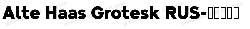 Alte Haas Grotesk RUS字体转换